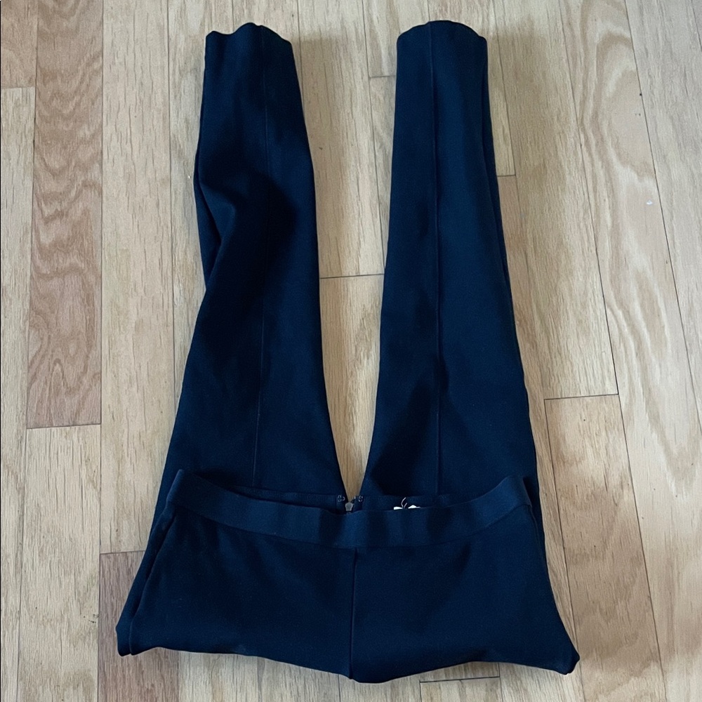 J. Crew back zip black legging size 6 regular.